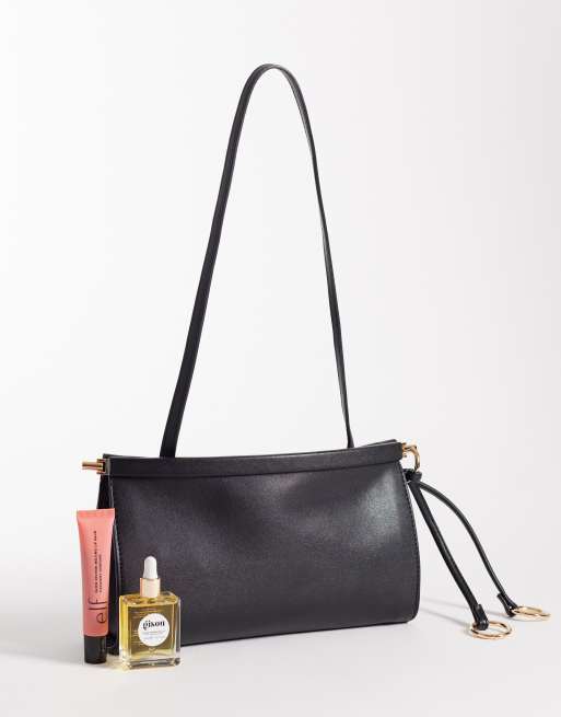 Glamorous - Borsa da spalla morbida nera, 2 di 4