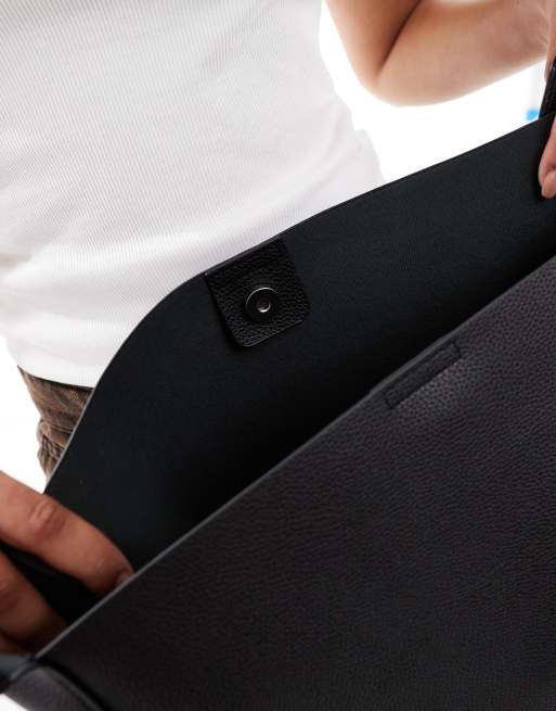 Glamorous - Borsa shopping da spalla morbida nera, 4 di 4