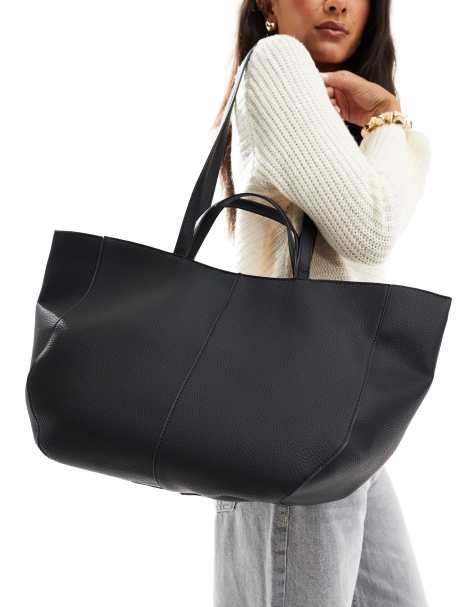 Glamorous - Borsa shopping strutturata nera - view 1