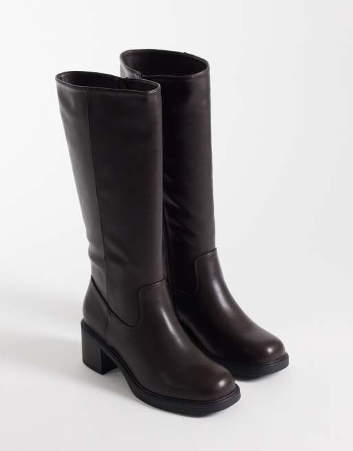 Glamorous - botas altas hasta la rodilla marrones, 4 de 4