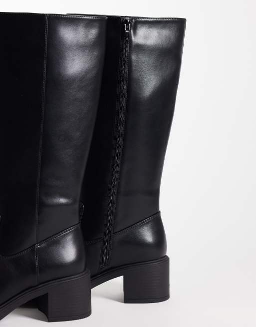 Glamorous - Botas por la rodilla negras sin cierre, 2 de 4