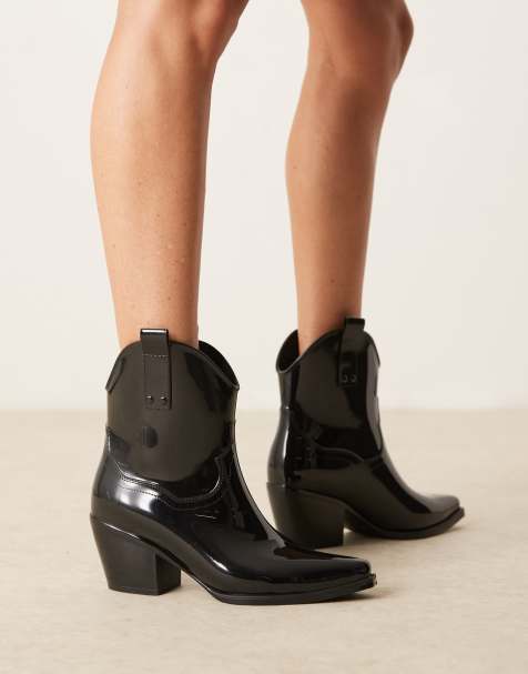 Glamorous - Bottes de pluie style santiags - Noir - view 1