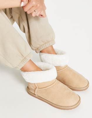 Chaussons En Daim Fourrés En Laine TAYLOR - La Redoute