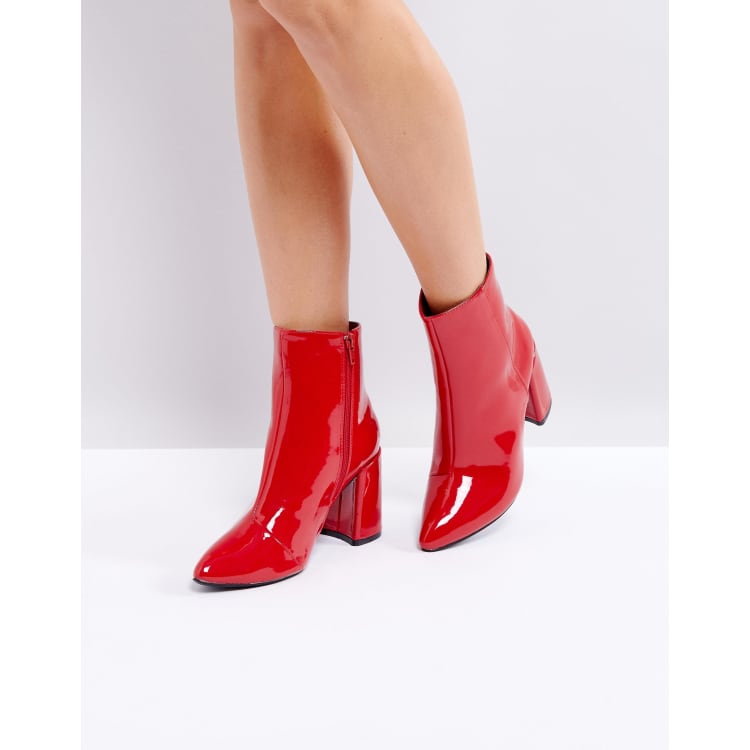 Bottines talons outlet rouge