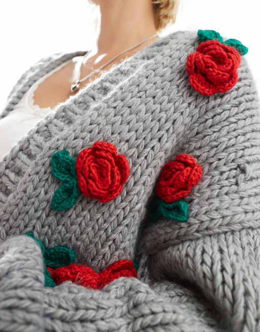 トップス Rosemuse Shaggy knit cardie RoseMuse ロゼミューズ shaggy big cardigan Rosemuse Shaggy knit