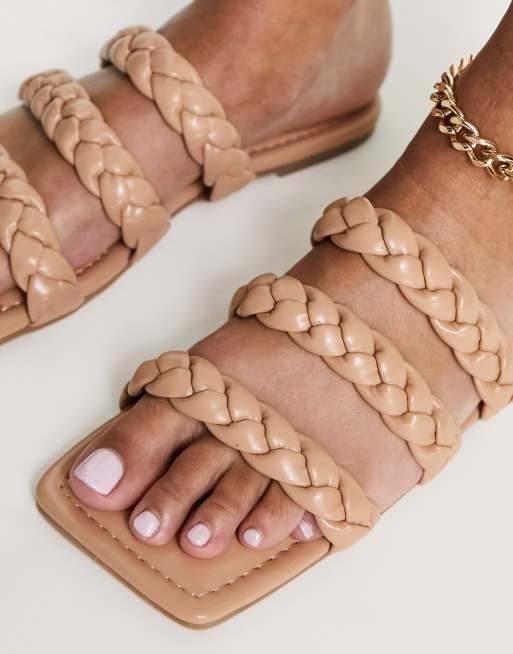 Asos tan cheap flat sandals