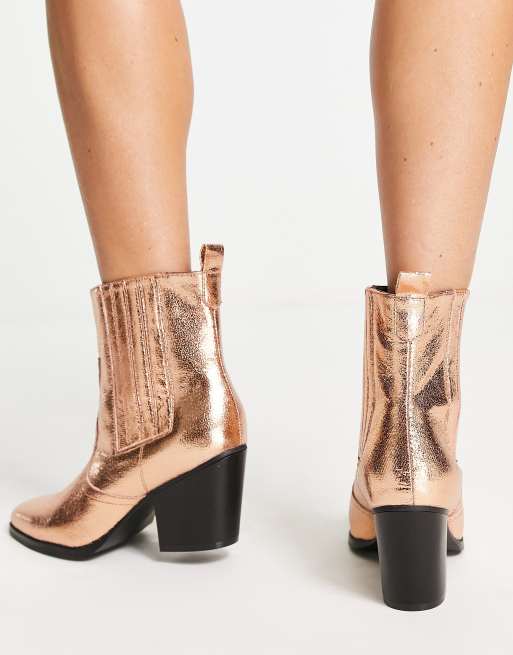Glamorous – Brązowe buty za kostkę w kowbojskim stylu - tylko w ASOS, 3 z 4