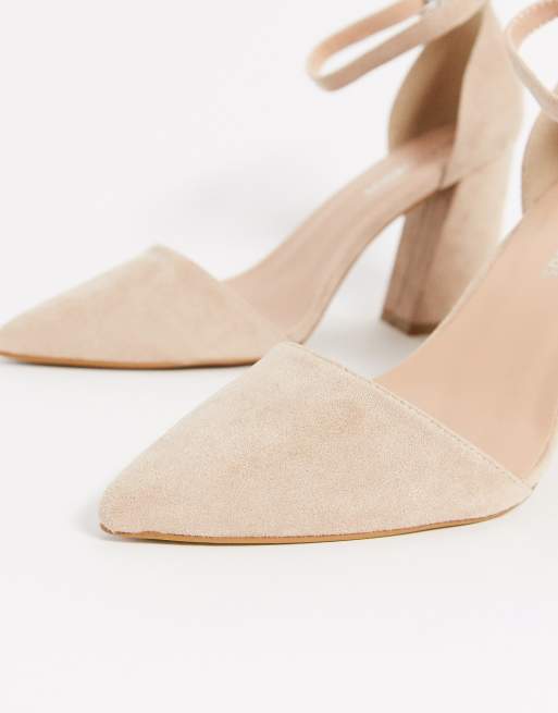 Beige best sale pumps blokhak