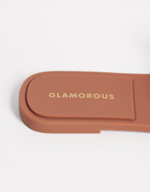 Glamorous - Brune jelly-sandaler med spænde, 3 af 4