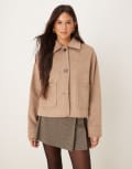 [Glamorous] Glamorous button up jacket in mushroom-Brown 16 Mushroom