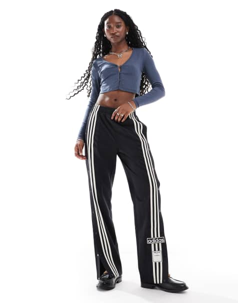 Glamorous cable knit crop fitted cardigan in navy - view 1