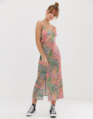 Glamorous - Cami midi-jurk met jungleprint-Multi