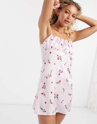 floral cami mini dress