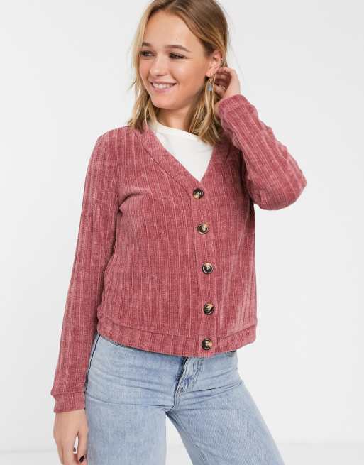 Chenille 2025 button cardigan