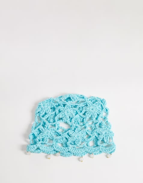Glamorous - Casquette en maille crochetée - Bleu sarcelle - view 1
