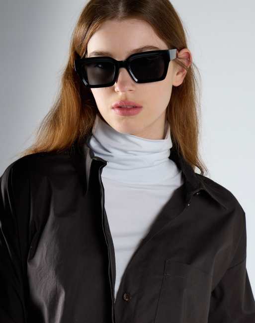 Glamorous Casual long sleeve shirt in dark grey, 3 of 4