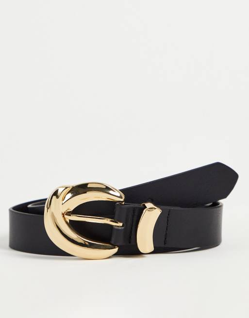 Glamorous - Ceinture taille et hanches avec gros éléments en métal - Doré