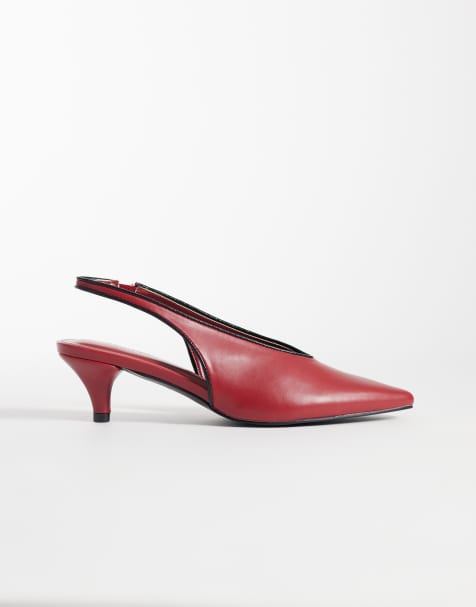 Glamorous - Chaussures à petit talon et bride arrière - Bordeaux - view 1