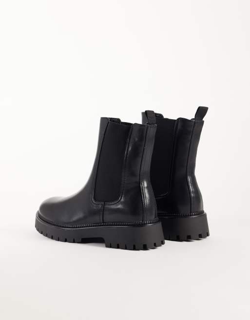 Glamorous chunky ankle boots in black, 4 of 4
