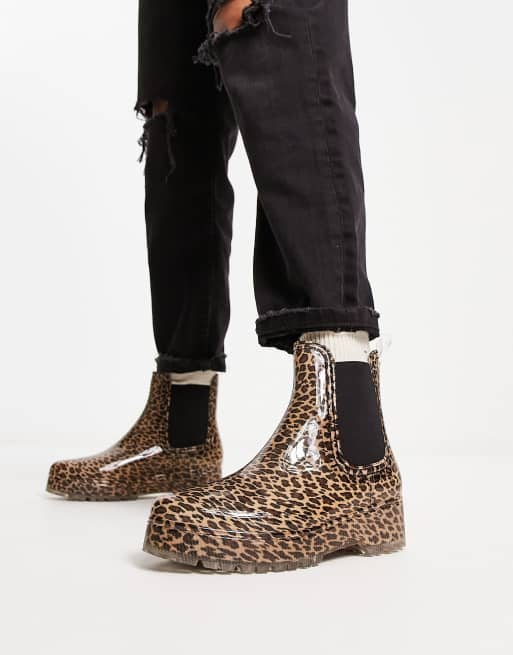 Leopard print outlet gumboots