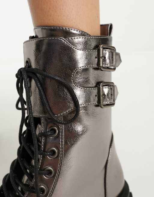 Pewter boots sale