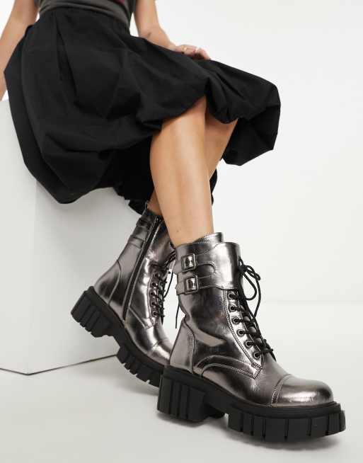 Pewter 2025 combat boots