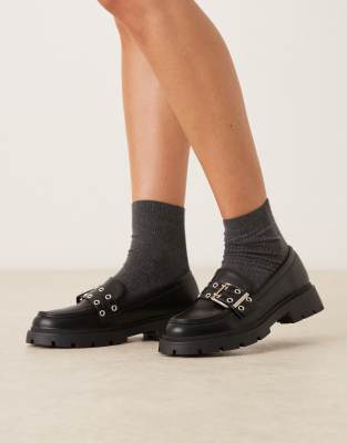 chunky loafers with buckle detail 
