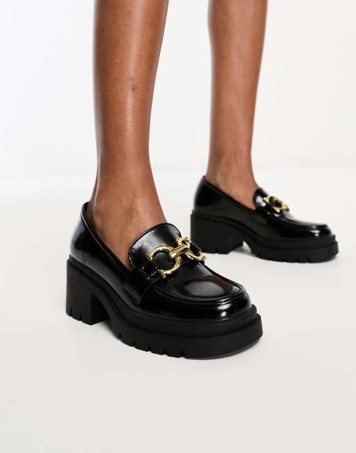 Chunky heel deals loafers 9s