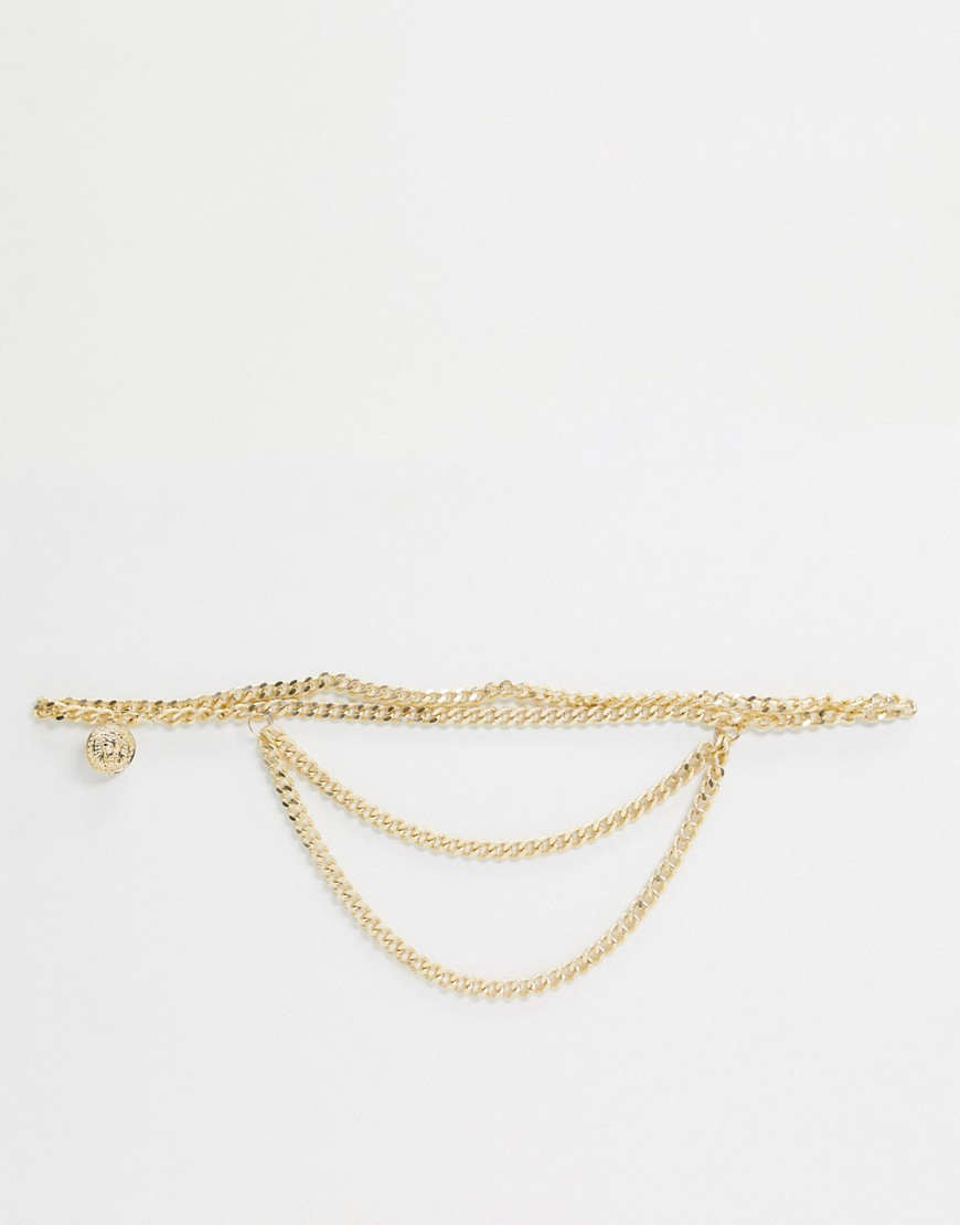 Glamorous - Cintura a catena multifilo color oro