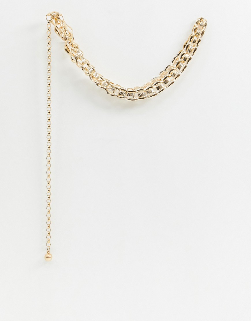 Glamorous - Cintura per vita e fianchi a catena grossa oro