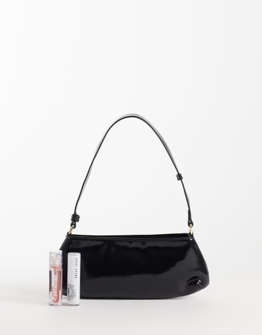 Glamorous classic 90s shoulder bag in black, 2 of 4