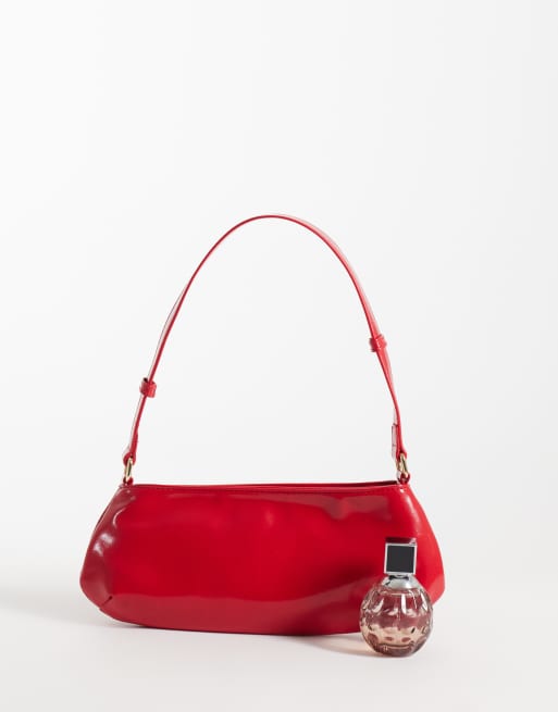 Glamorous classic 90s shoulder bag in red, 2 of 4