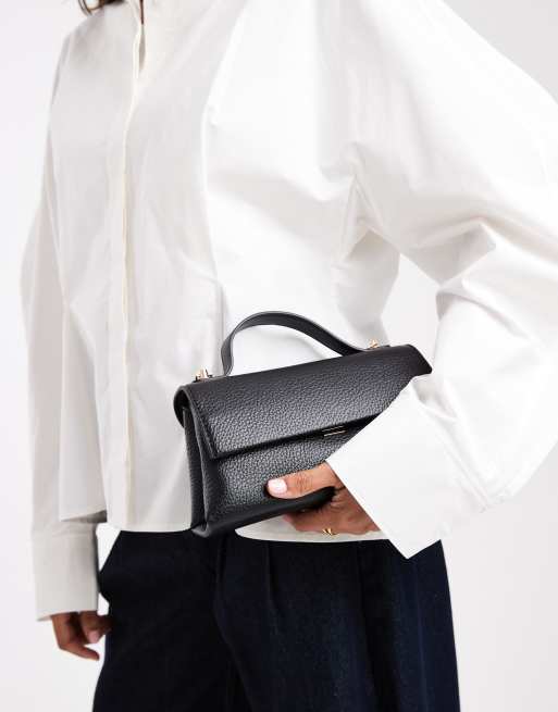 Glamorous classic top handle bag in black , 4 of 4