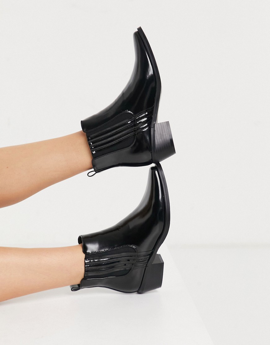 Glamorous clean chelsea boots in black