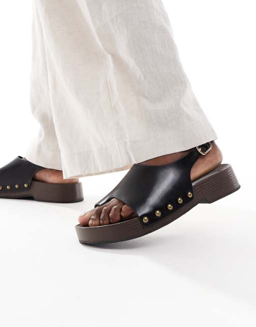 Glamorous clog sandals in black, 4 of 4