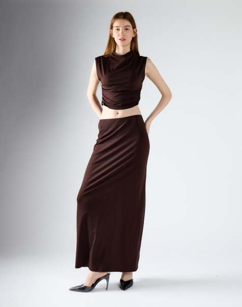 Glamorous co ord in brown - view 1
