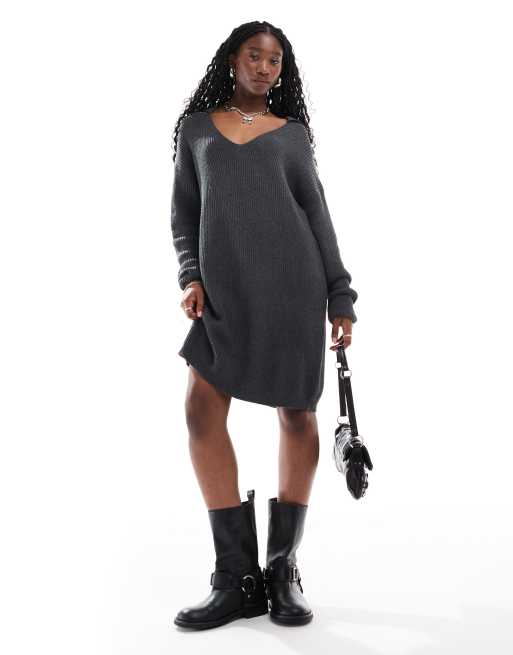 Oversized fashion knit dress