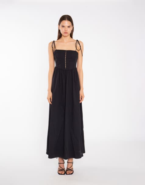 Glamorous Corset front maxi-dress in black - view 1