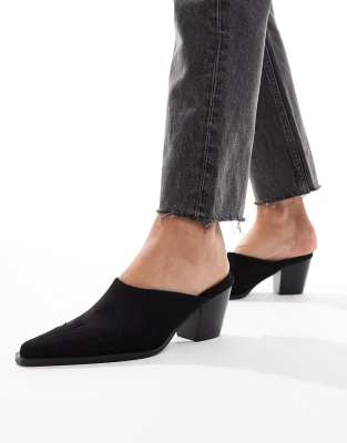 Glamorous - Cowboy-Mules in Schwarz