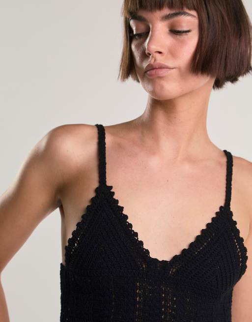 Glamorous Crochet bralette in black, 2 of 4