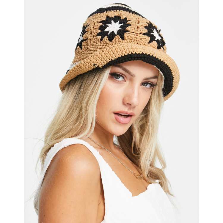 【COS】 (W) Crochet Bucket Hat Light Beige White CROCHET BUCKET HAT - LIGHT BEIGE / WHITE | COS