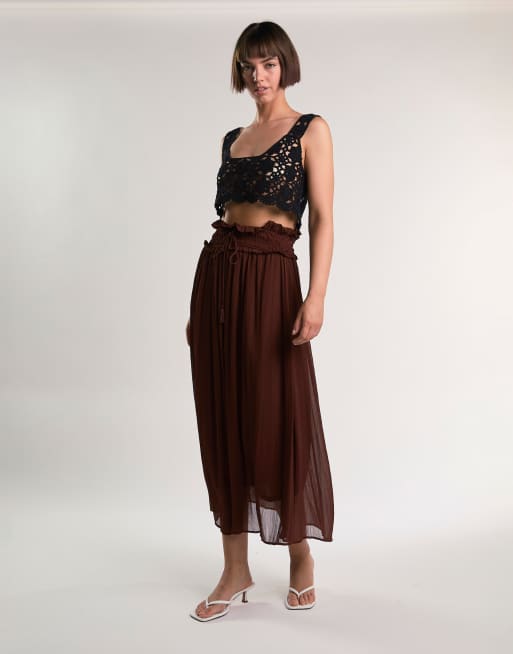 Glamorous Crochet vest top in black, 2 of 4