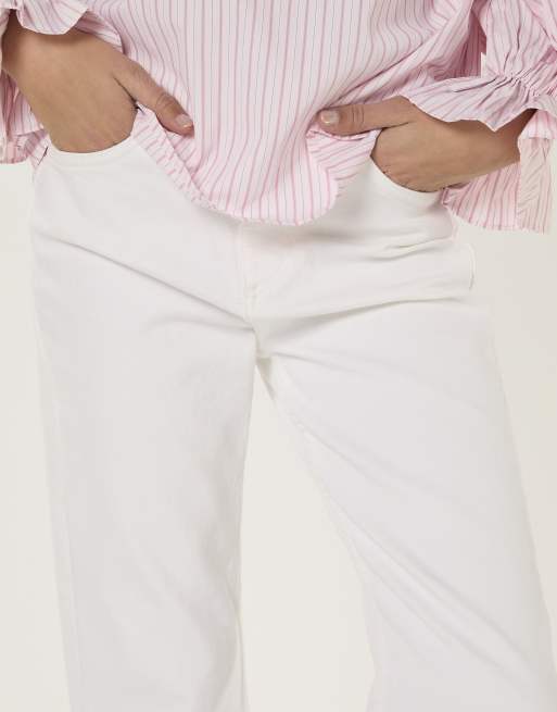 Glamorous Cropped flared jeans in white, 4 of 4