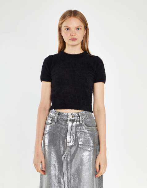 Glamorous Cropped jumper in black - view 1