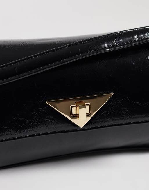 Glamorous cross body bag with chain in black, 3 of 4