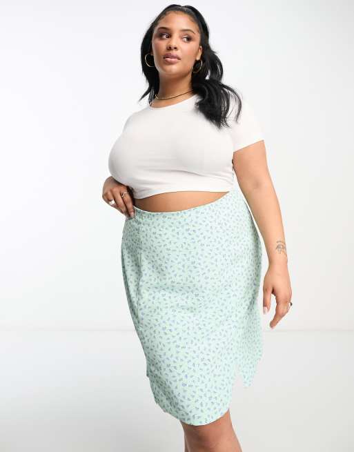 Plus size 2025 pencil skirt 90s