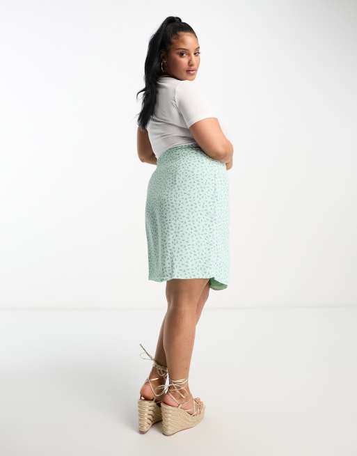 Plus size outlet midi skirt 90s