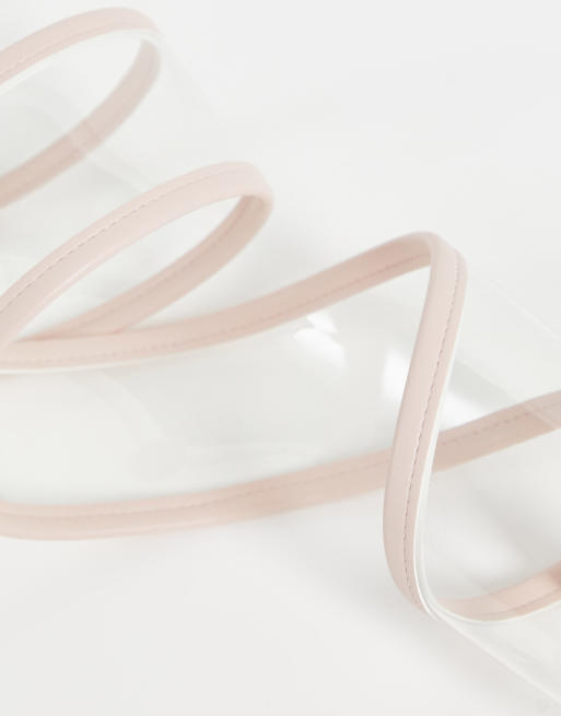 Glamorous Curve – Ekskluzywny przezroczysty szeroki pasek do marynarki, 3 z 4