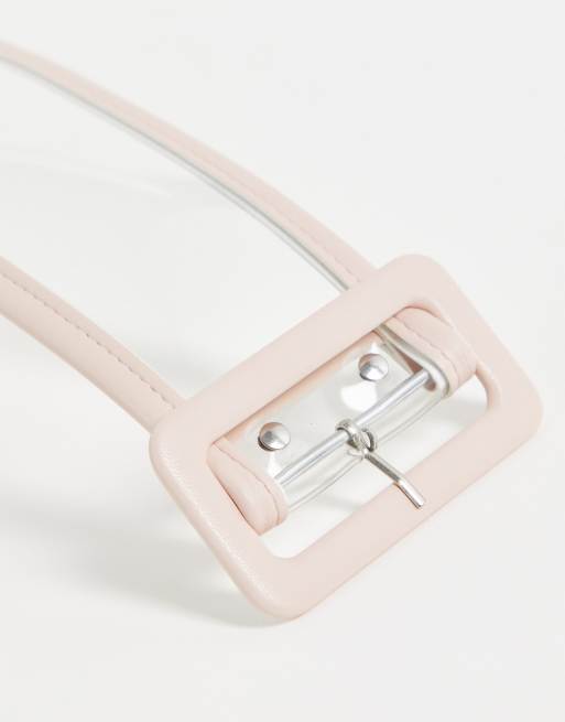 Glamorous Curve - Exclusives - Brede tailleriem voor om blazers in transparant, 4 van 4