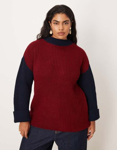 Glamorous Curve Knitwear Jumper in navy